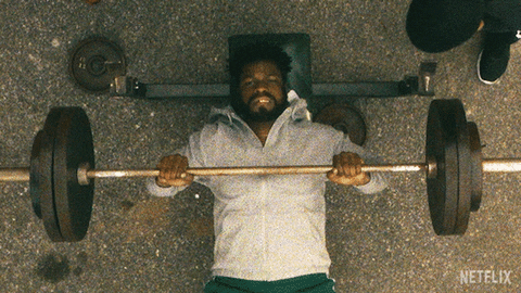 John Tyrone Boyega Lifting Barbell GIF
