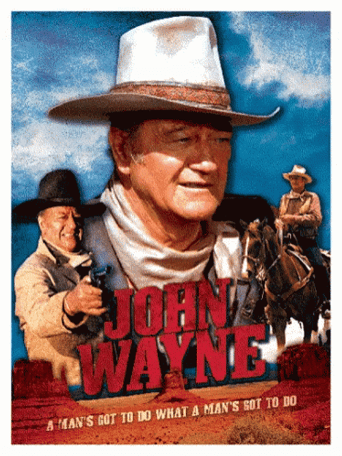 John Wayne Cowboy Animated Poster GIF