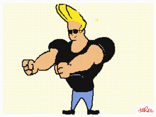 Johnny Bravo Funny Dance Art GIF
