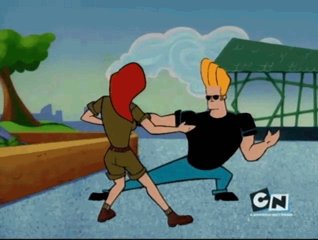 Johnny Bravo Funny Girl Dodge GIF