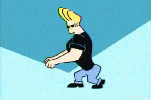 Johnny Bravo Standing in Corner