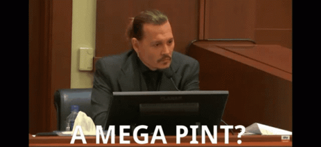 Johnny Depp A Mega Pint GIF