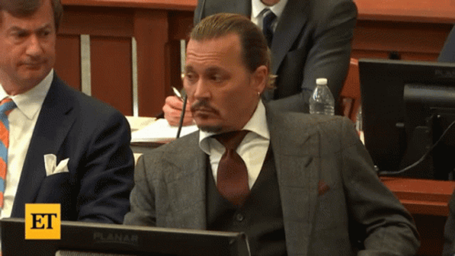 Johnny Depp Court Trial Reactions GIF