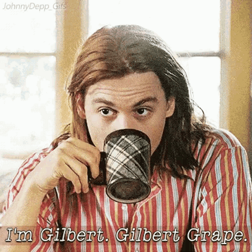 Johnny Depp Drinking Coffee GIF