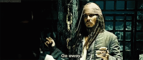 Johnny Depp Go Away GIF
