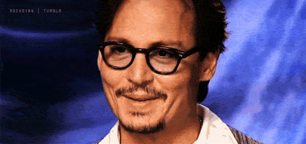 Johnny Depp Happy Smile GIF