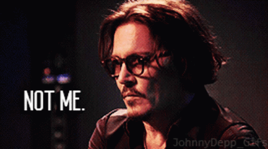 Johnny Depp Not Me GIF