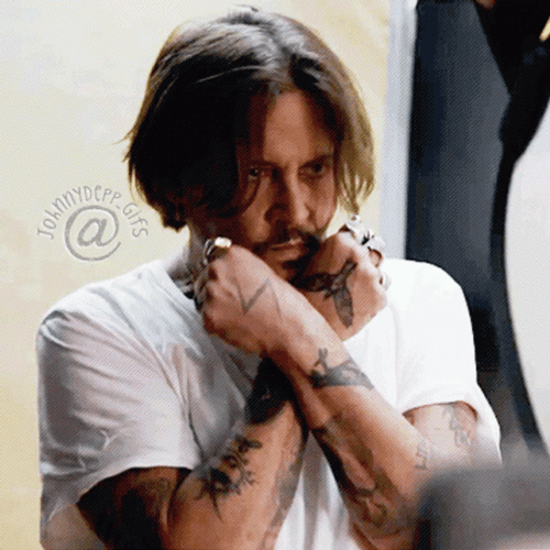 Johnny Depp Tattoo GIF