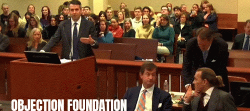 Johnny Depp Trial Objection Foundation GIF