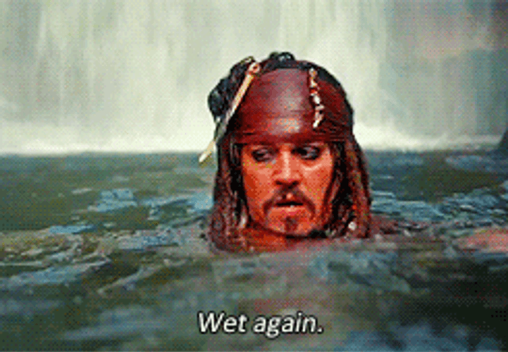 Johnny Depp Wet Again GIF
