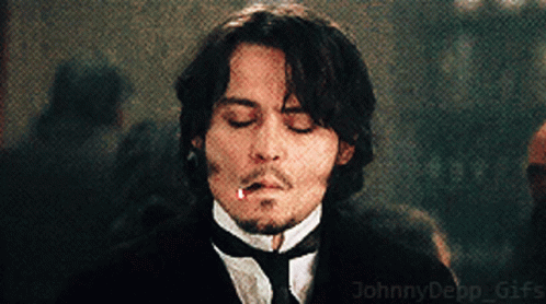 Johnny Depp With Cigarette