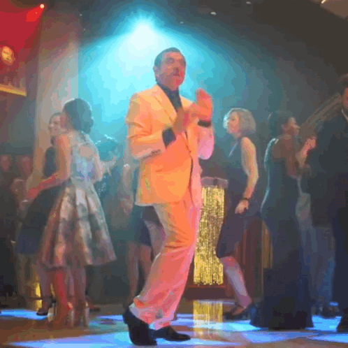 Johnny English Crazy Dancing With Spotlight GIF