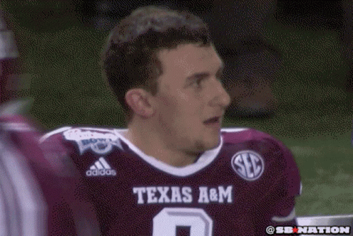 Johnny Manziel Talking To Someone GIF