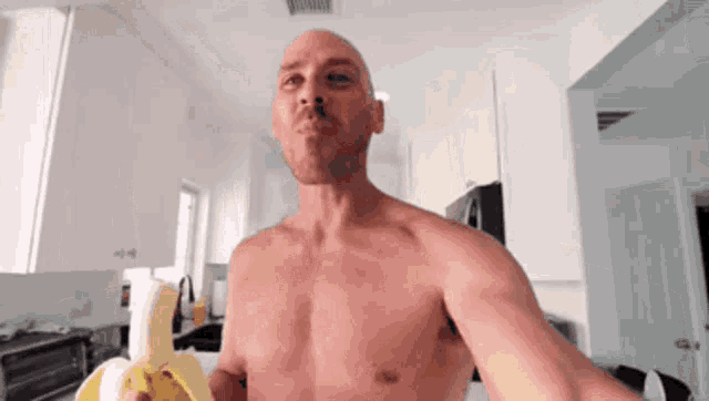 Johnny Sins Eating Banana GIF
