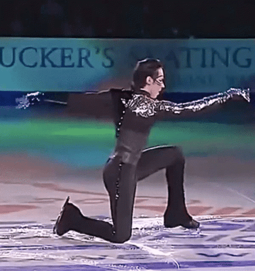 Johnny Weir Ice Skating  GIF