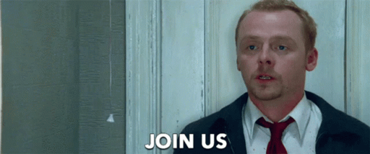Join Us Actor Comedian Simon Pegg  GIF
