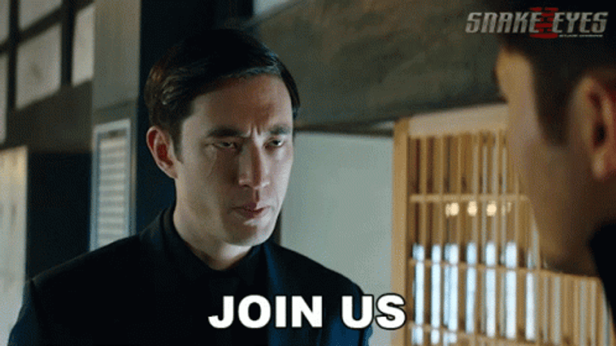 Join Us Andrew Koji Snake Eyes GIF