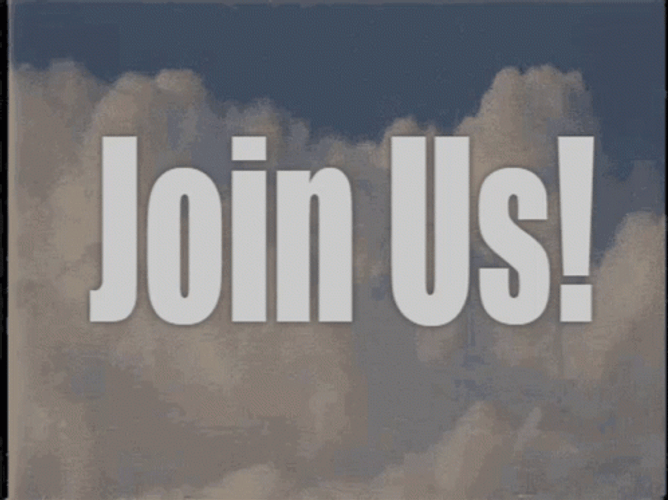 Join Us Cotton Cloud Blue Sky GIF