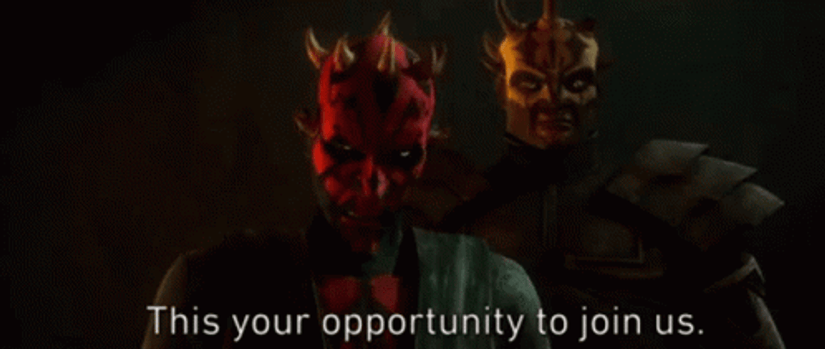 Join Us Darth Maul Star Wars GIF