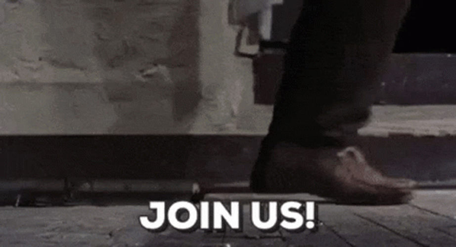 Join Us Monotone Evil Dead Scene GIF