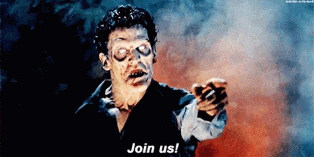 Join Us Possessed Bruce Campbell Evil Dead GIF