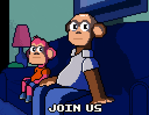 Join Us The Simpsons Monkey Meme GIF