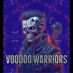 Join Us Voodoo Warriors Robot Skull Poster