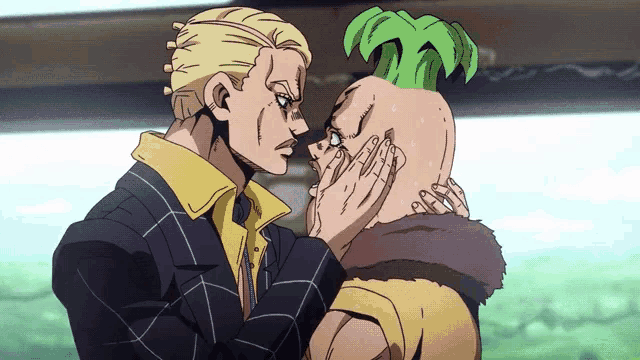 Jojo Anime Creepy Touch GIF