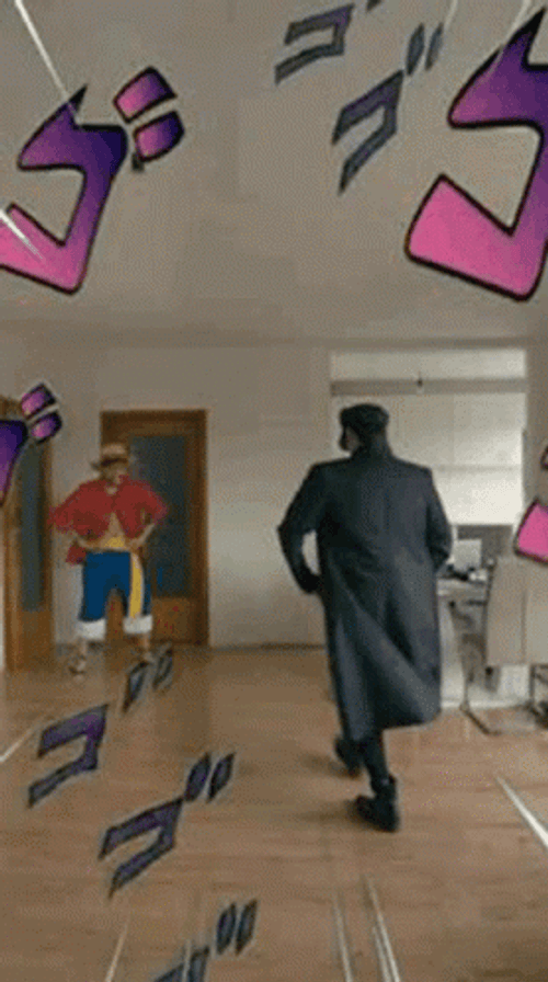 Jojo Cosplay Will Smith Slap GIF