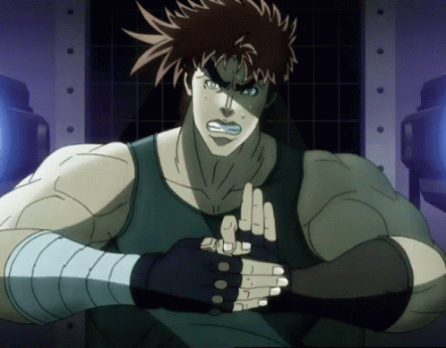 Jojo's Bizarre Adventure Joseph Joestar Connects His Thumb GIF