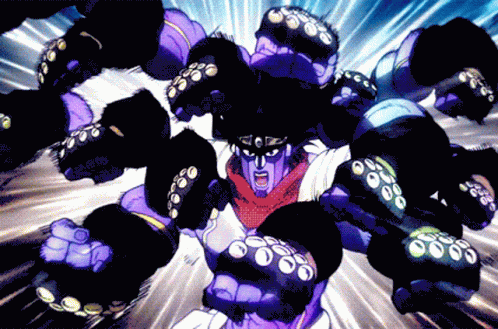 Jojo's Bizarre Adventure Star Platinum Super Power GIF
