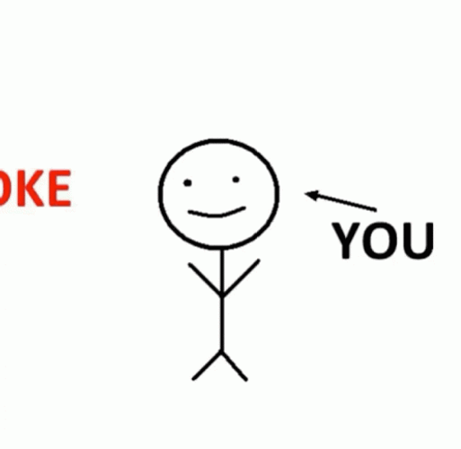 Joke Over My Head Stickman GIF