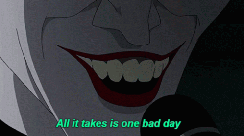 Joker Close Up All It Takes Is One Bad Day