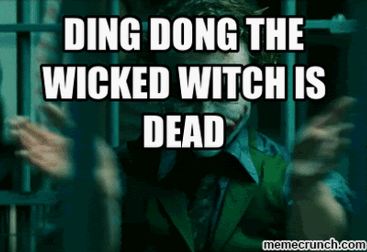 Joker Ding Dong The Witch Is Dead GIF