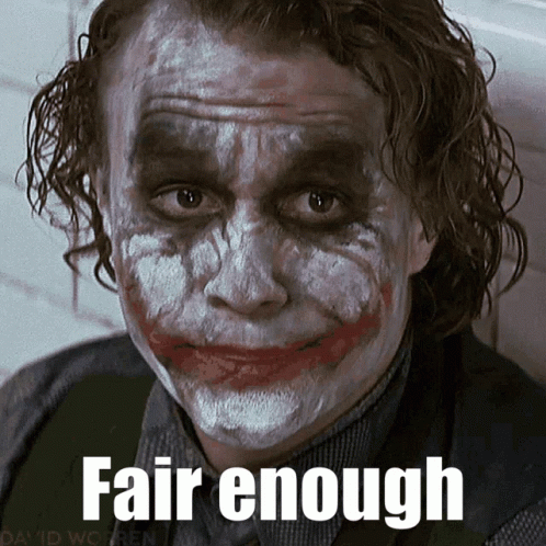 Joker Fair Enough GIF