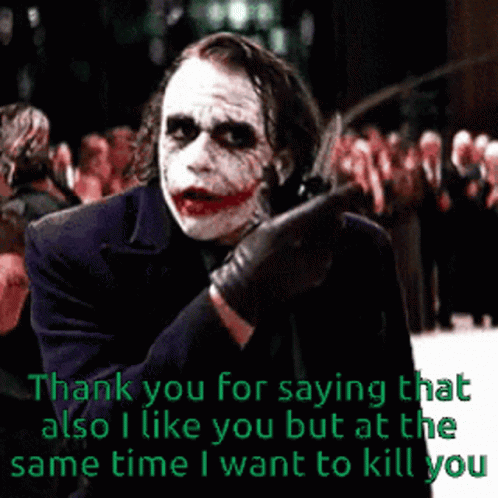 Joker Is The Attempt On My Life GIF