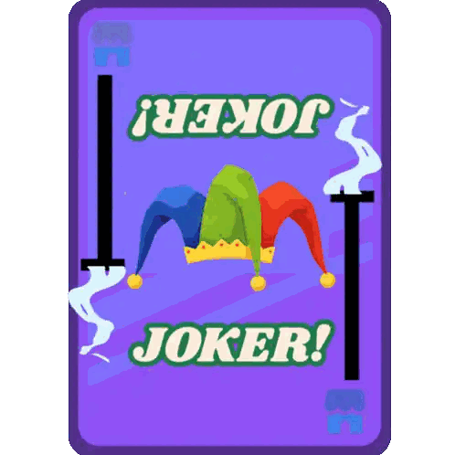 Joker Playing Card with Jester Hat
