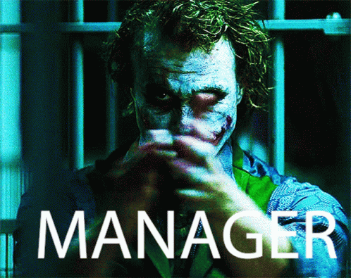 Joker Saying Manager GIF