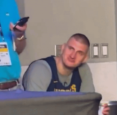 Jokic Nodding Head GIF