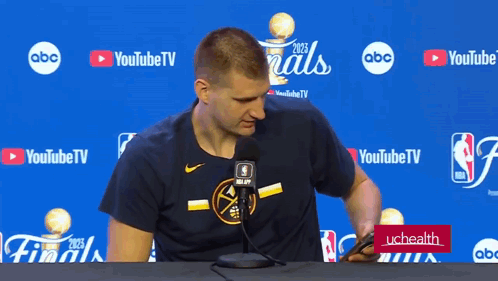Jokic Receiving Bad News GIF
