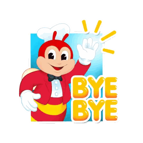 Jollibee Bye Bye Sticker