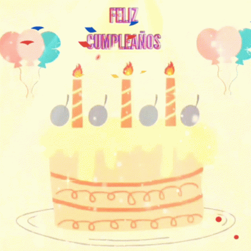 Jolly Feliz Cumpleaños And Cake GIF