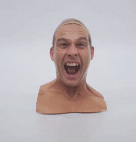 Jolly Human Head Face Melt GIF