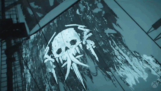 Jolly Roger Navigating The Dark Ocean GIF