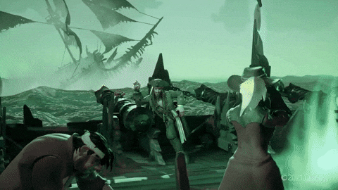 Jolly Roger Pirate Attack GIF