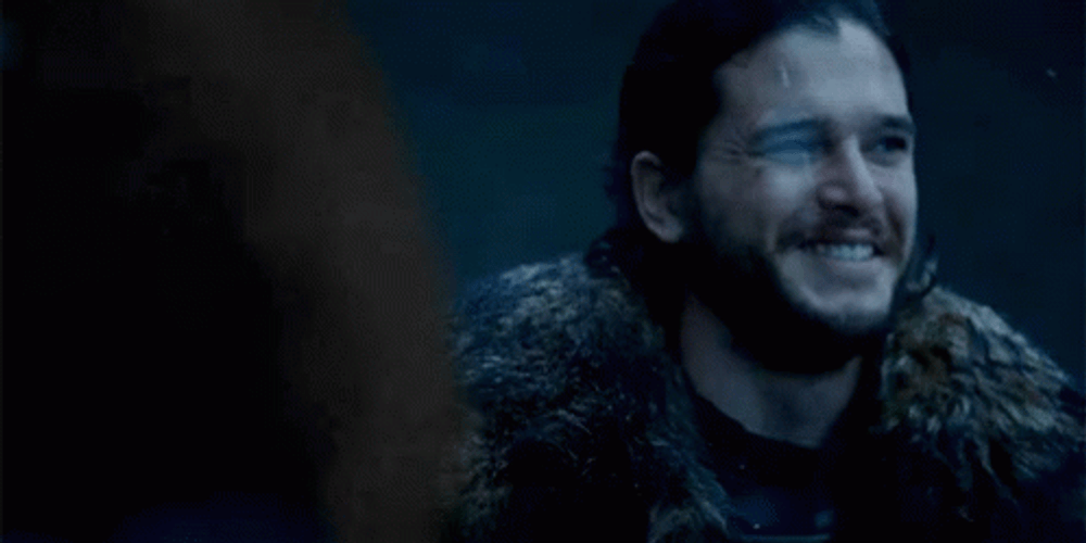 Jon Snow Big Smile GIF