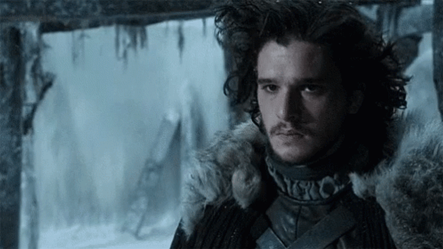Jon Snow Piercing Look Game Of Thrones GIF