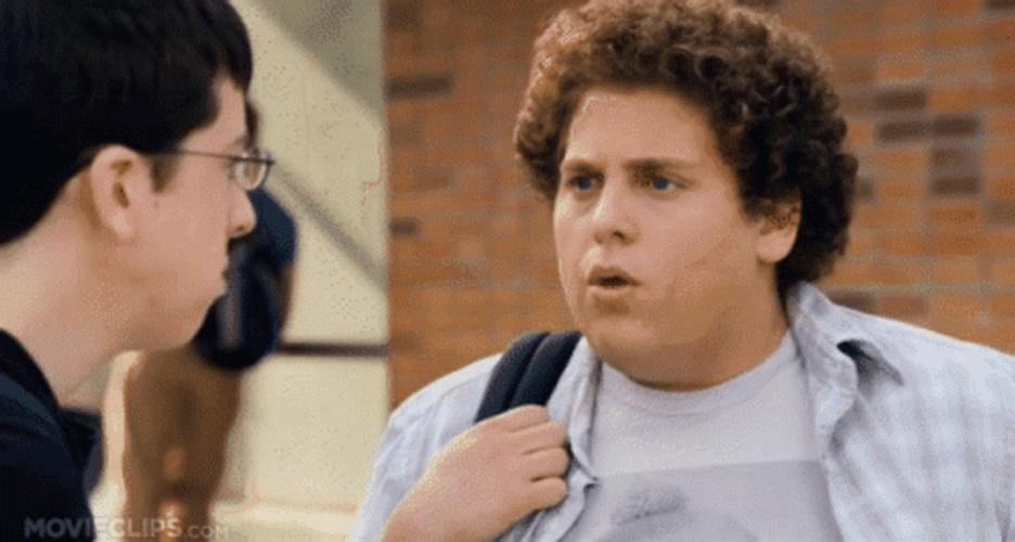 Jonah Hill In Superbad Is Angry GIF
