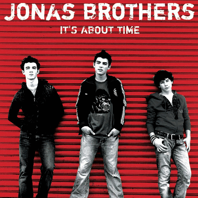 Jonas Brothers It 'S About Time Album Cover With Three Boys GIF