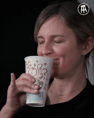 Jonna Mannion Sipping Tea GIF